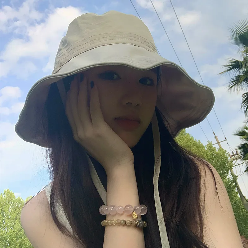 15 MINS Polyester Cotton Blend Bucket Hats Women's-6