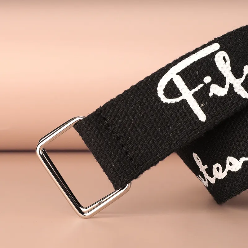 15 MINS Fabric Leather Belts Unisex Width 3.5cm-1