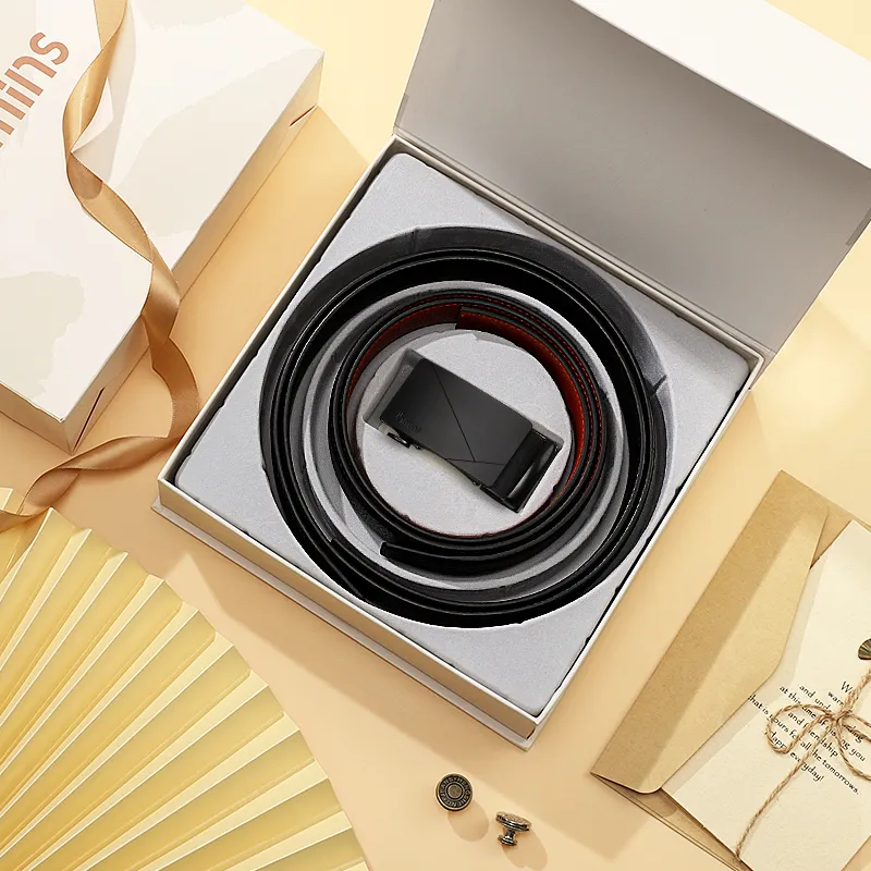 15 MINS Split Cow Leather Belts Men's Width 3.5cm-2