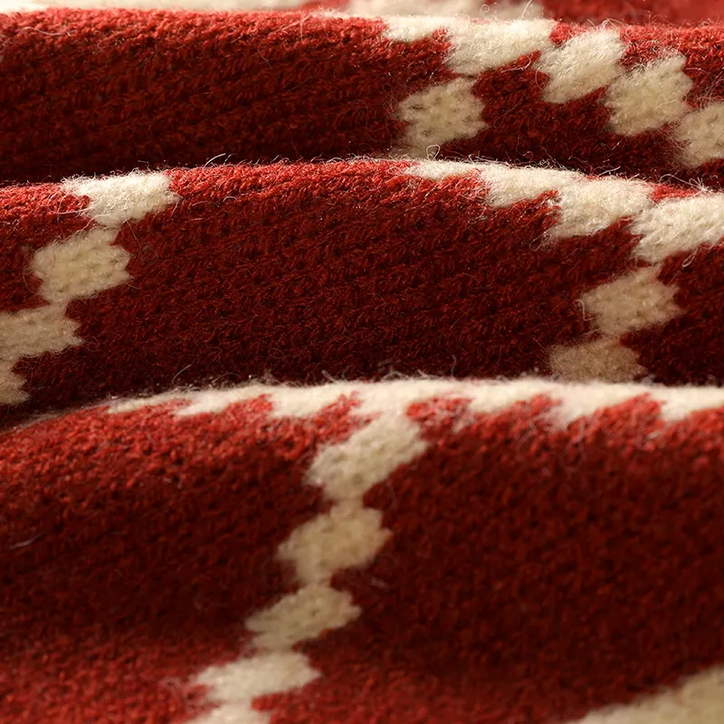 15 MINS Polyester Knit Scarves Women's-1