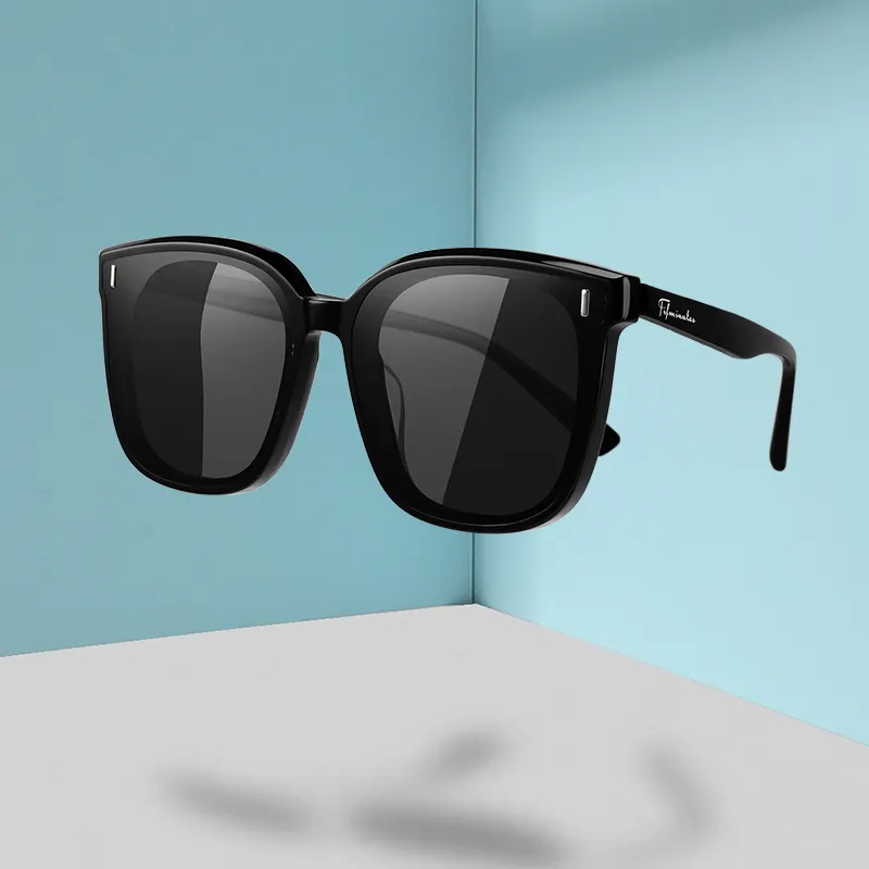 15 MINS Plate And Metal Round Sunglasses Unisex-4