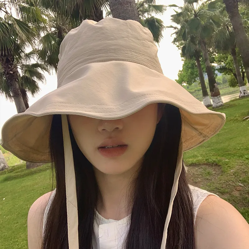 15 MINS Polyester Cotton Blend Bucket Hats Women's-5