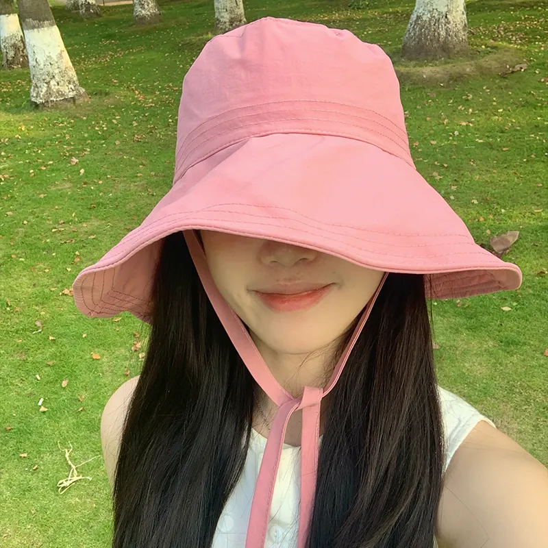 15 MINS Polyester Cotton Blend Bucket Hats Women's-11