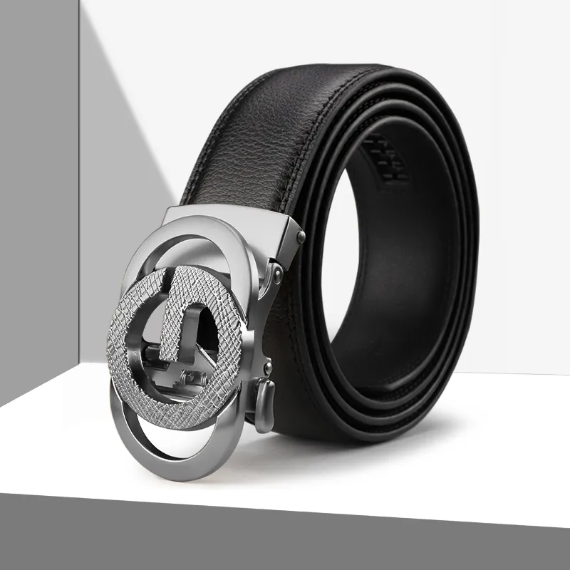 15 MINS Cow Split Leather Belts Men's Multiple Colors Width 3.5cm-3