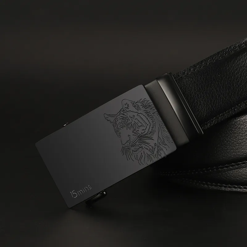 15 MINS Cow Split Leather Belts Men's Width  3.5cm-21