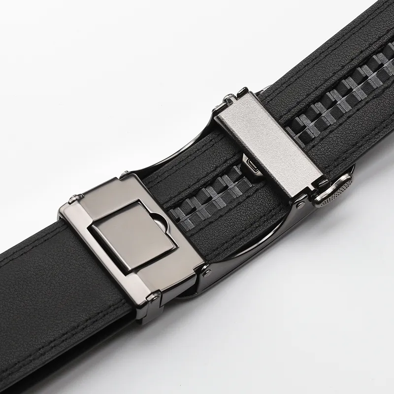 15 MINS Cow Split Leather Belts Men's Width 3.5cm-5