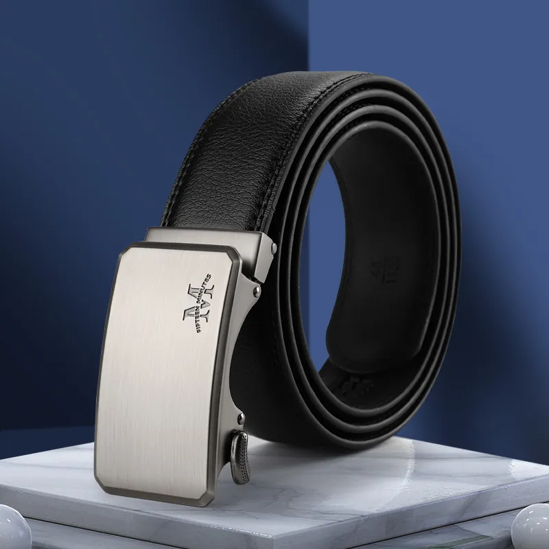15 MINS Cow Split Leather Belts Men Width 3.5cm-8