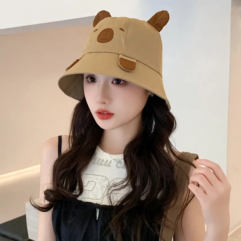 15 MINS Cotton Bucket Hats Women's-11