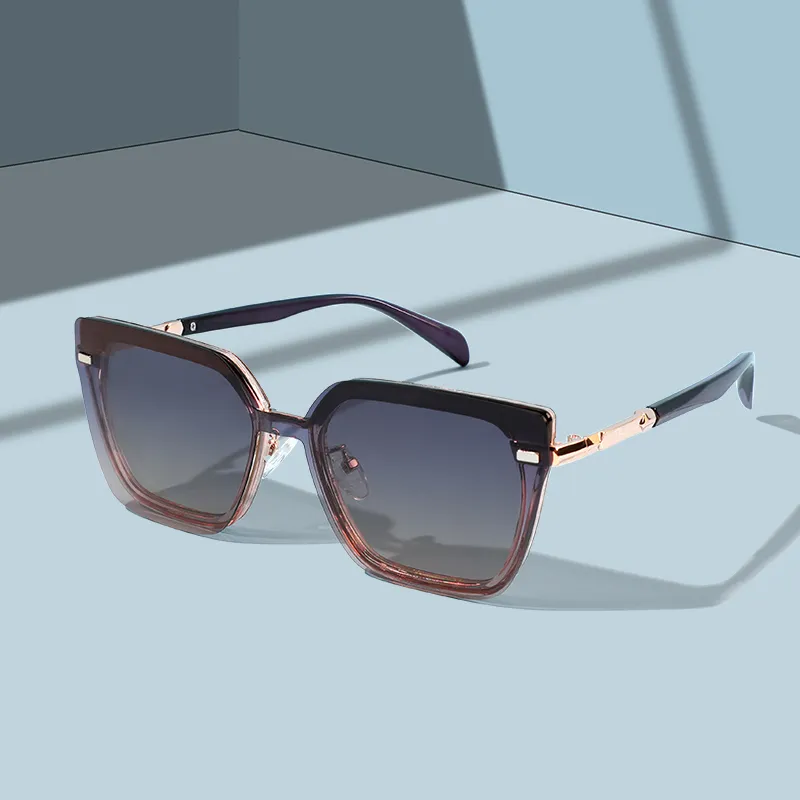 15 MINS TR/Memory Plastic Metal Irregular Shape Sunglasses Unisex-1