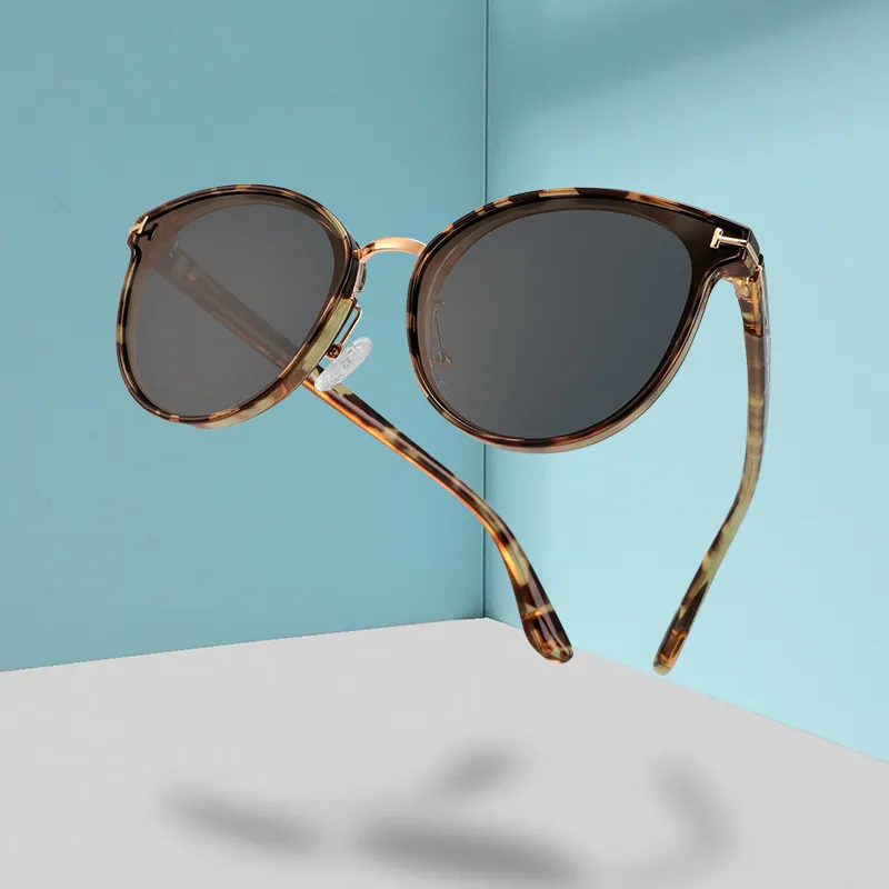 15 MINS Plastic Metal Oval Sunglasses Unisex-5
