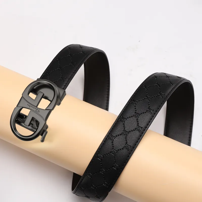 15 MINS Cow Split Leather Belts Men's Width 3.5cm-3