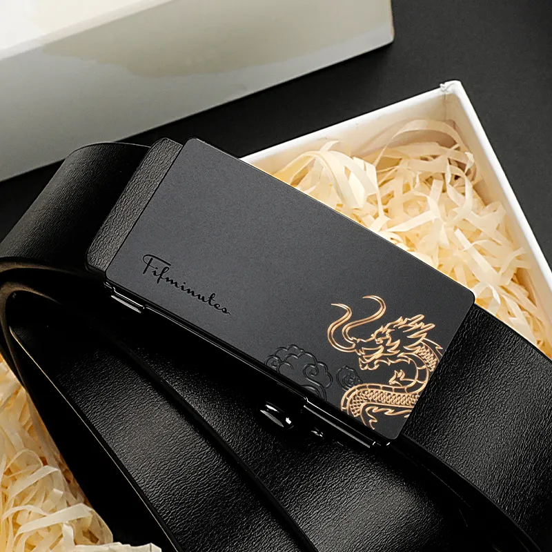 15 MINS Cow Split Leather Belts Men's Width 3.3cm-35