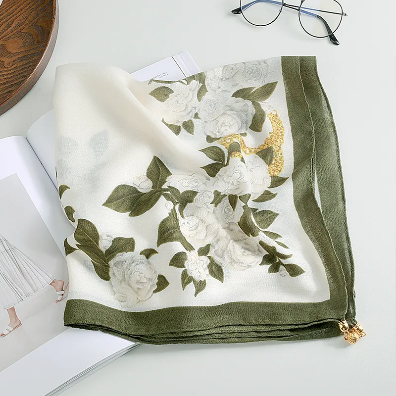 15 MINS Silk Scarves Women's-5