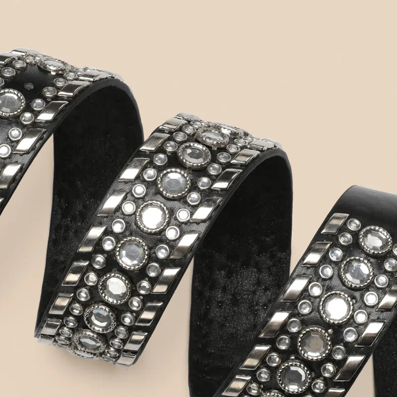 15 MINS PU Leather Belts Women's Width 3.6CM-5
