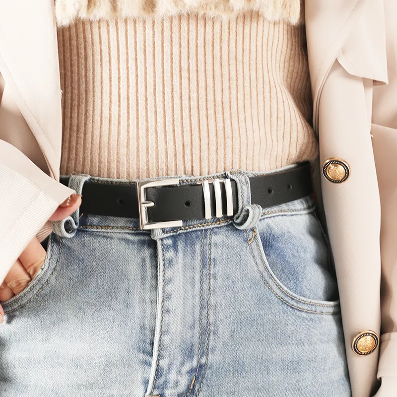 15 MINS PU Leather Belts Women's Width 2.3cm-1