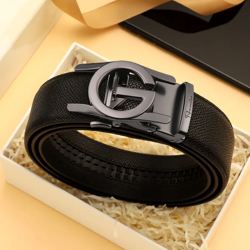 15 MINS Cow Split Leather Belts Men's Width  3.5cm-4