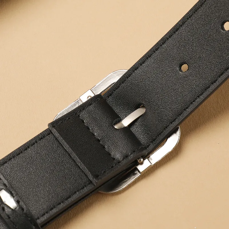 15 MINS PU Leather Belts Women's Width 3.4cm-4