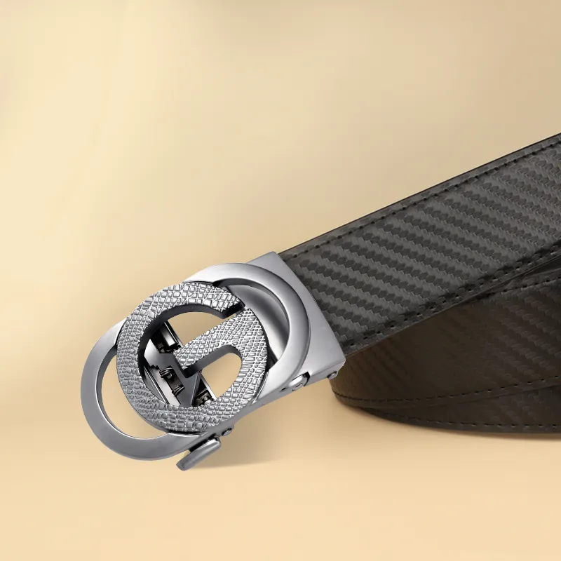 15 MINS Cow Split Leather Belts Men's Width 3.5cm-3