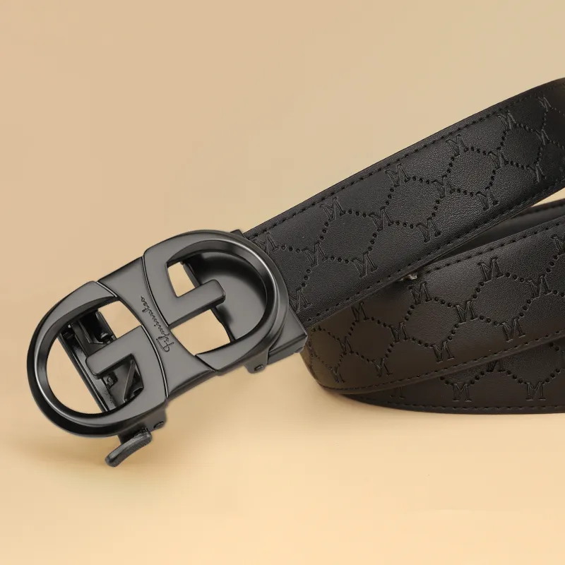 15 MINS Cow Split Leather Belts Men's Width 3.5cm-5