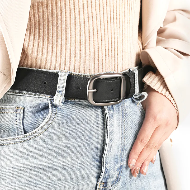 15 MINS PU Leather Belts Women's Width 3.2cm-6