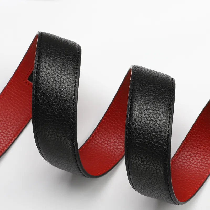 15 MINS Cow Split Leather Leather Belts Men's Width  3.5cm-7