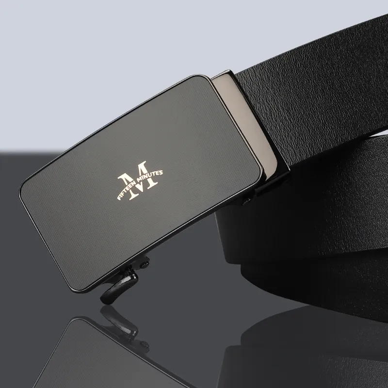 15 MINS Cow Split Leather Leather Belts Men's Width  3.5cm-6
