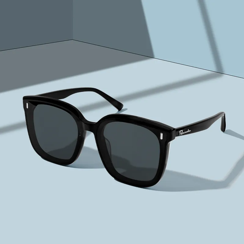15 MINS Plate And Metal Round Sunglasses Unisex-1