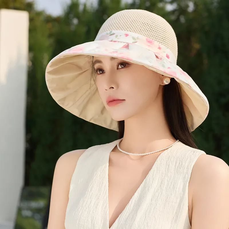 15 MINS Polyester Bucket Hats Women's-9