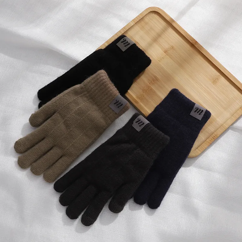 15 MINS Acrylic Knit Gloves Unisex Multiple Colors-2