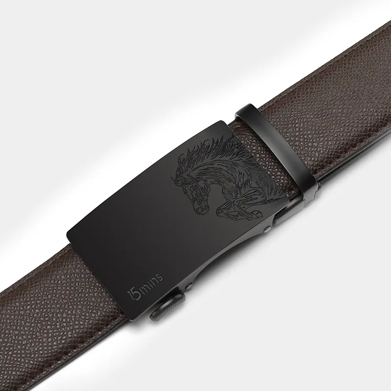15 MINS Cow Split Leather Belts Men's Width 3.5cm-6