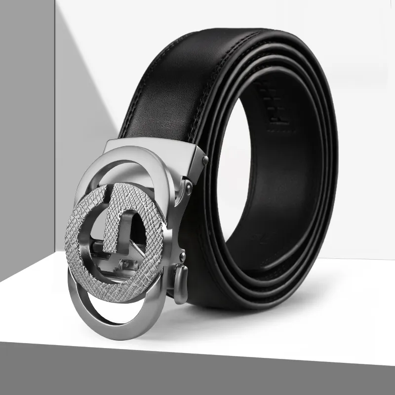 15 MINS Cow Split Leather Belts Men's Width  3.5cm-16