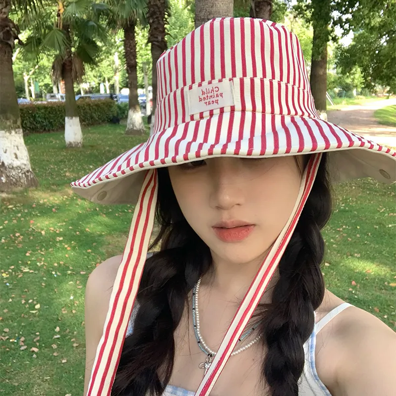 15 MINS Polyester Cotton Blend Bucket Hats Women's-13