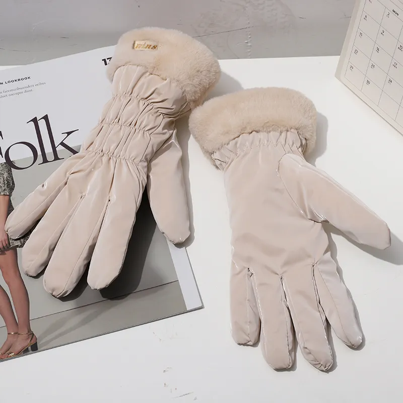 15 MINS Polyester Gloves Women's Multiple Colors-5