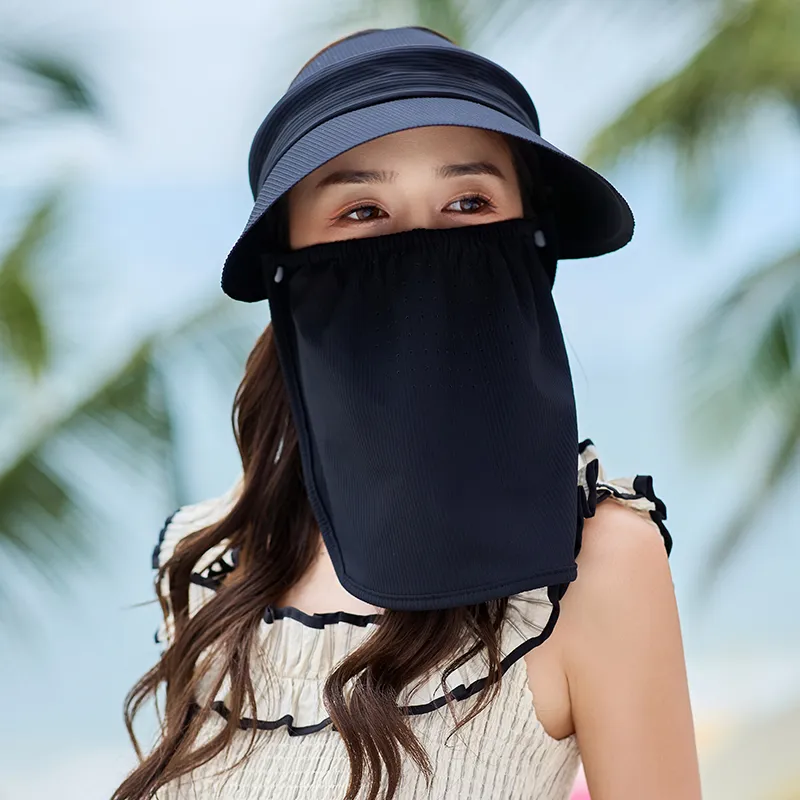 15 MINS Polyester Sun Protection Hats Women's-12