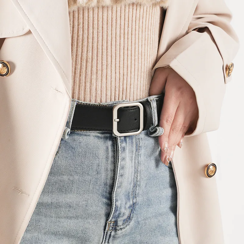 15 MINS PU Leather Belts Women's Width 3.4cm-7