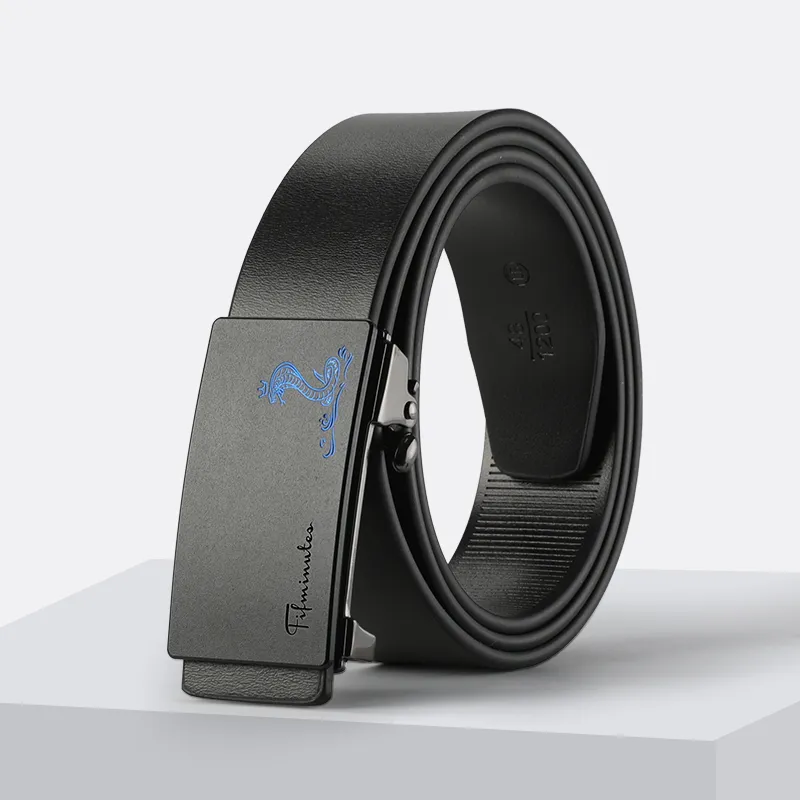 15 MINS Cow Split Leather Belts Men's Width 3.3cm-6