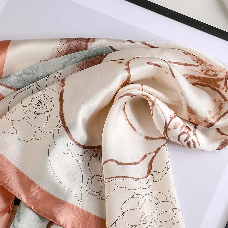 15 MINS Silk Scarves Women's-5