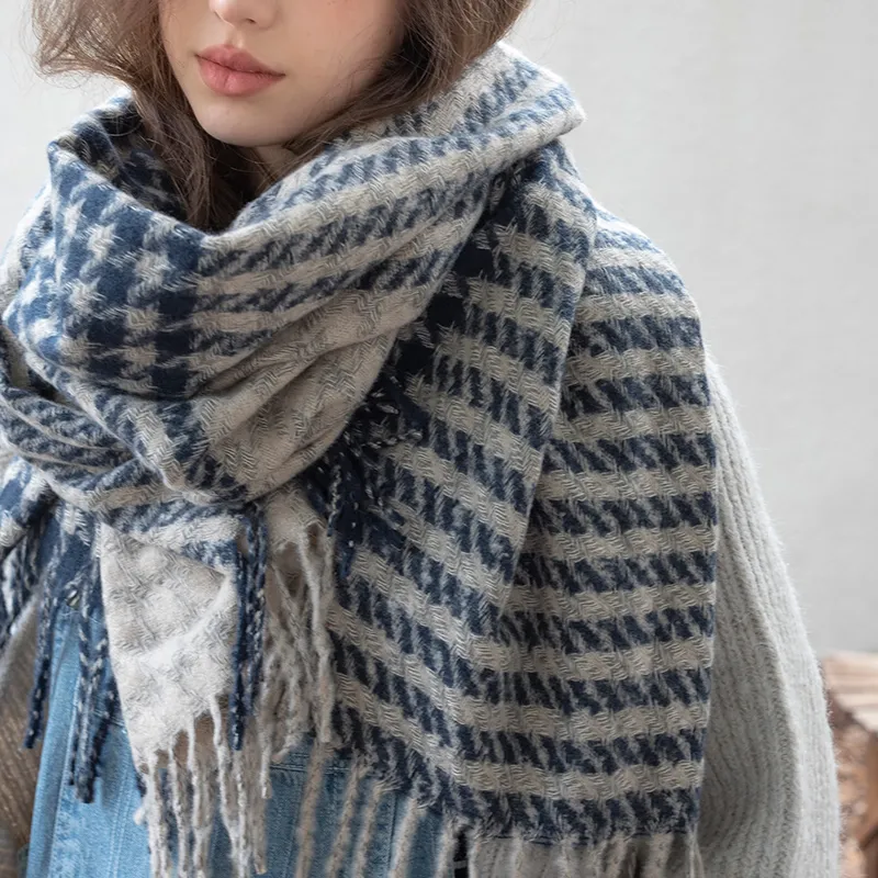 15 MINS Knit Scarves Unisex Multiple Colors-1