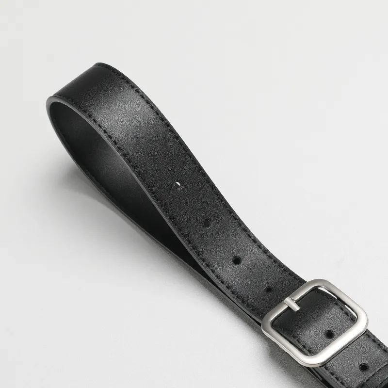 15 MINS PU Leather Belts Women's Width 3.4cm-3