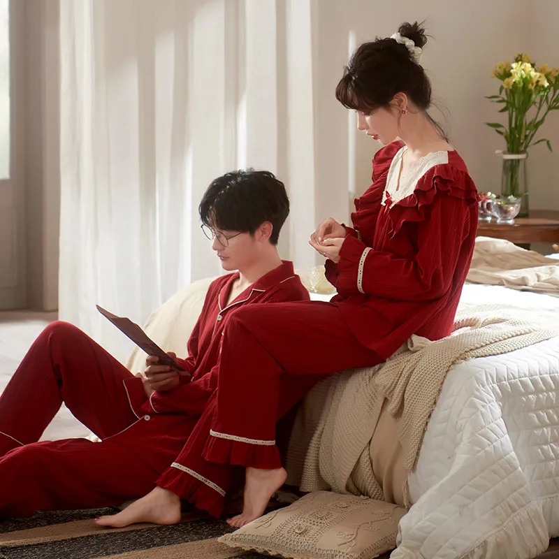 Princess Mark Pajama Set Unisex Red-11