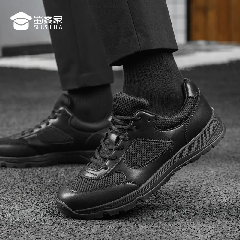 Shu Family Cushioning Slip Resistant Low Top Casual Shoes Men's Black XS-2