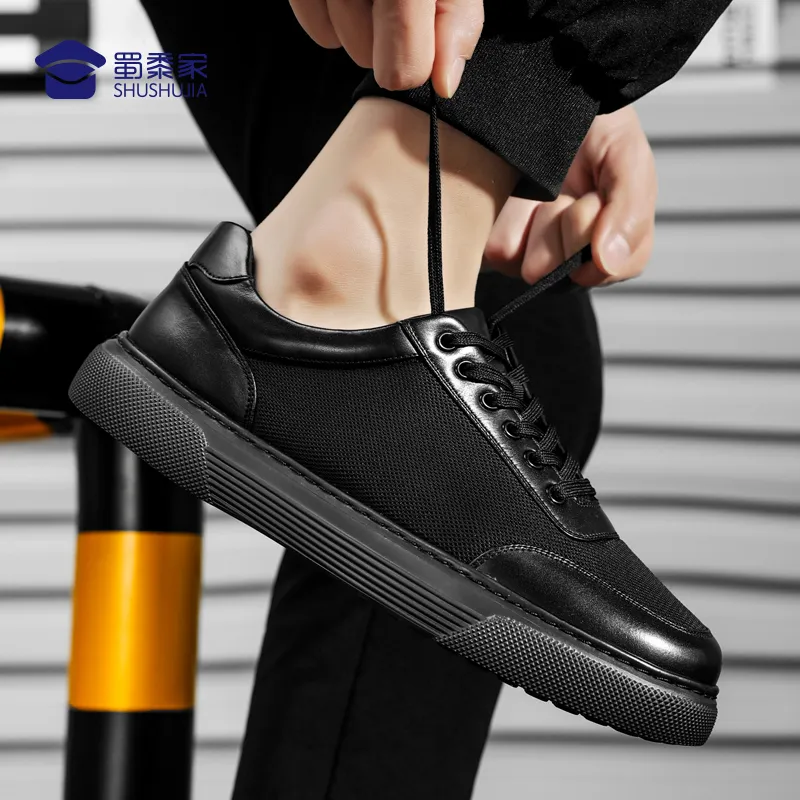Shu Family Low Top Skateboard Shoes Men's Black-2