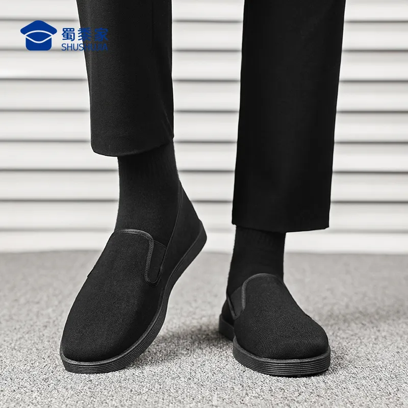 Shu Family Men's Casual Shoes Black-3