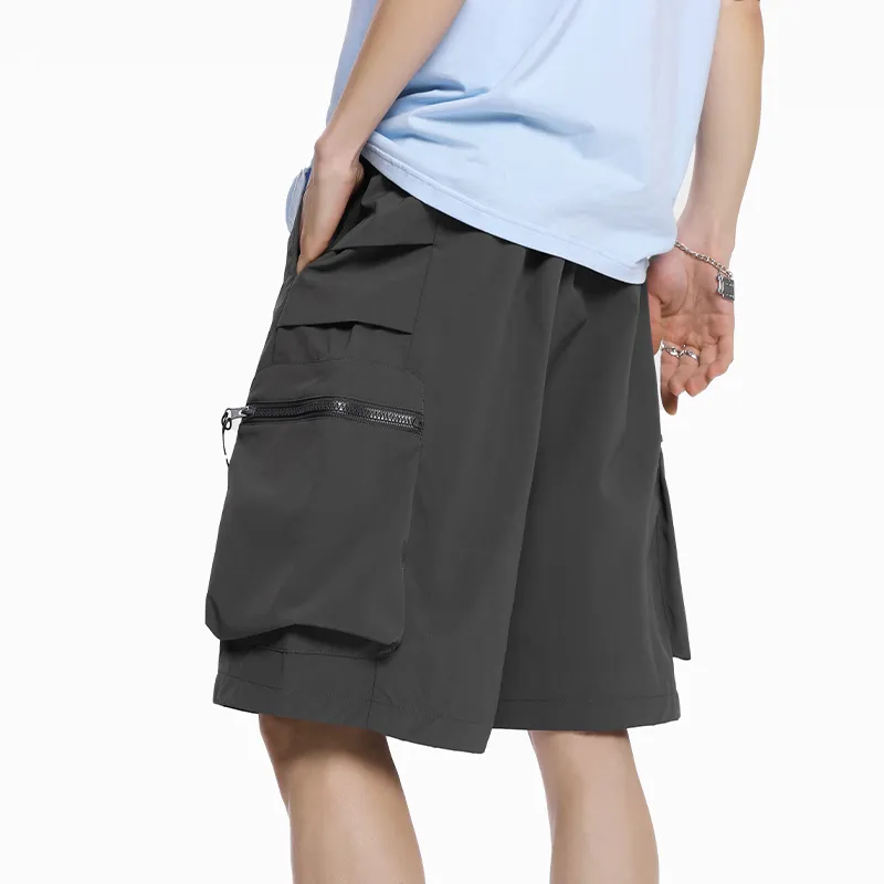 MKZA Cargo Shorts Unisex Mud Gray-4