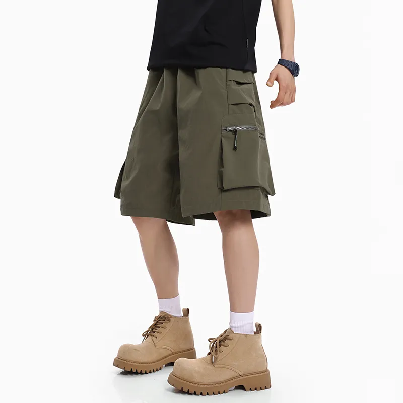 MKZA Cargo Shorts Unisex Mud Gray-9