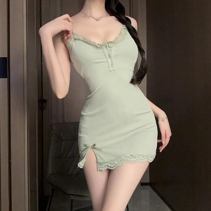 TLXT Nightgown Women's Plantain Fruit Green-2