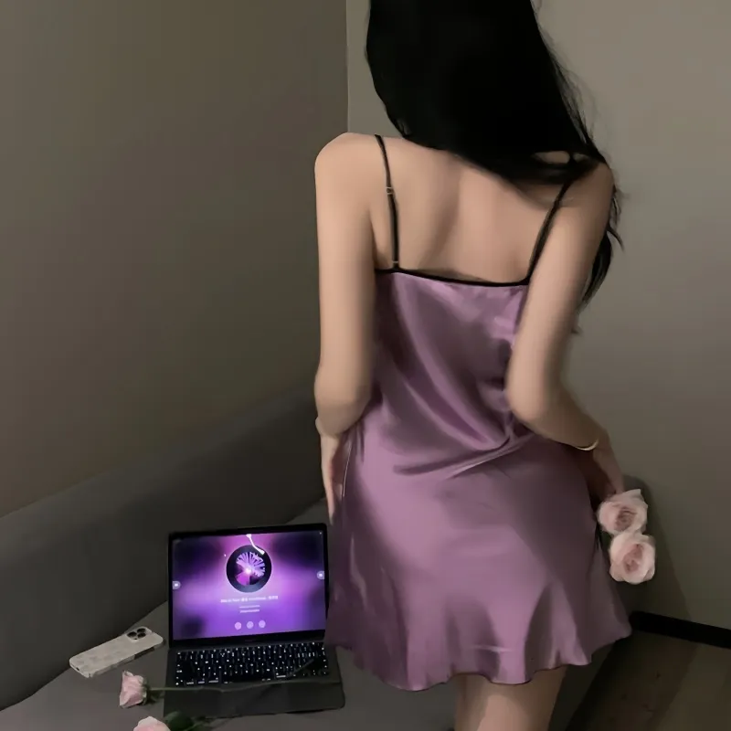 TLXT Nightgown Women's Gift Box Set Purple-2