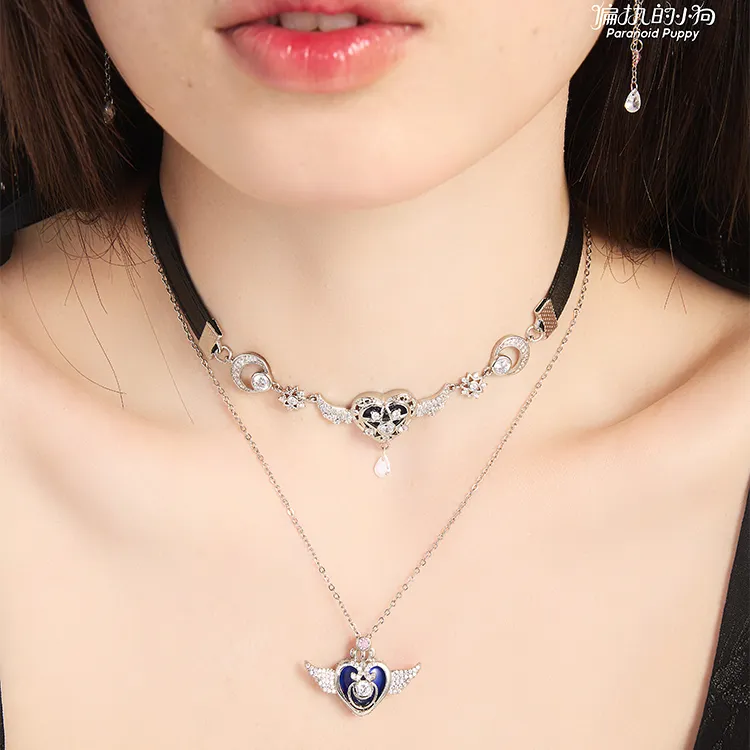 PARANOID PUPPY Zircon Necklaces Women's-2