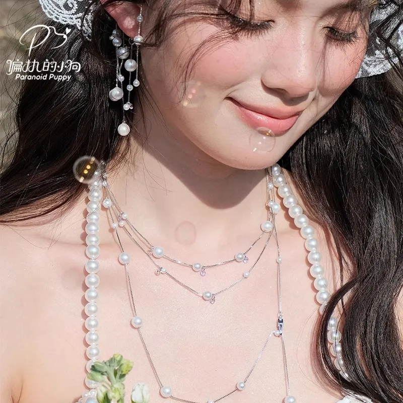 PARANOID PUPPY Shijia Pearl Necklaces Women's-3