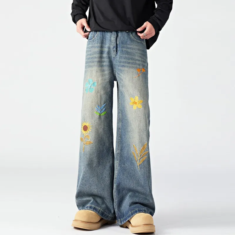 HKRXEC Jeans Men Blue-1